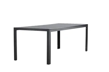 Mirko Spisebord Utendørs 90x205 cm - Svart - Hagemøbler - Hagebord - Spisebord ute