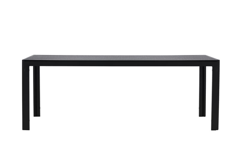 Mirko Spisebord Utendørs 90x205 cm - Svart - Hagemøbler - Hagebord - Spisebord ute