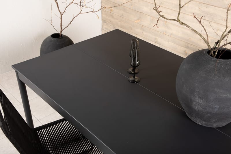Modena Spisebord 200 cm Svart - Venture Home - Spisebord ute