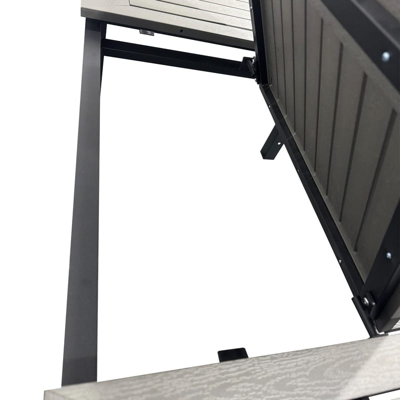 Monaco Uttrekkbart Bord Utendørs 150-250x90 cm - Svart/Grå - Hagemøbler - Hagebord - Spisebord ute