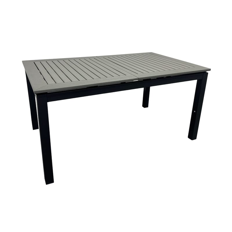 Monaco Uttrekkbart Bord Utendørs 150-250x90 cm - Svart/Grå - Hagemøbler - Hagebord - Spisebord ute