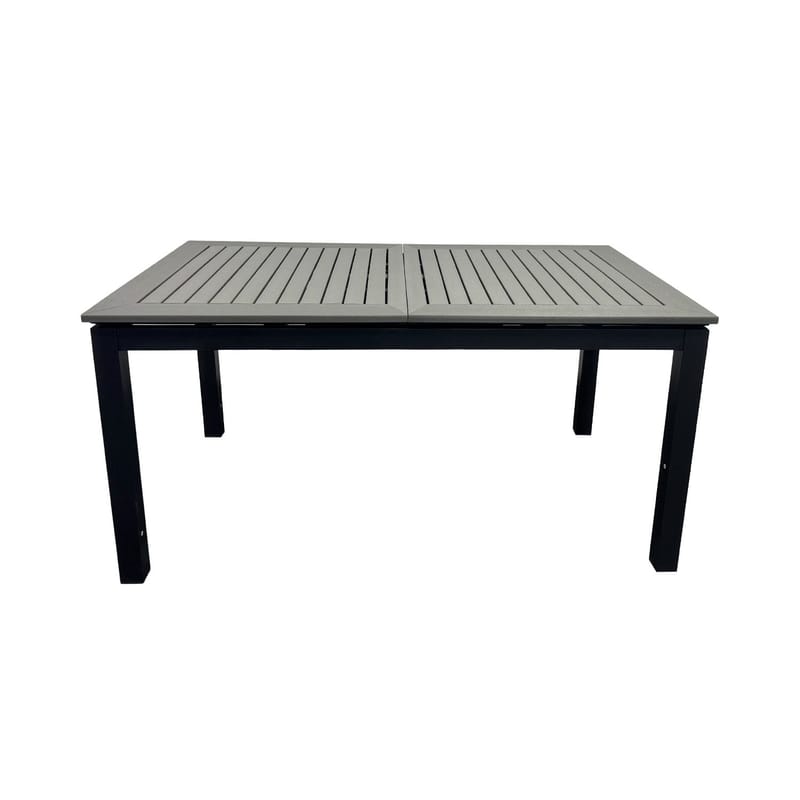 Monaco Uttrekkbart Bord Utendørs 150-250x90 cm - Svart/Grå - Hagemøbler - Hagebord - Spisebord ute