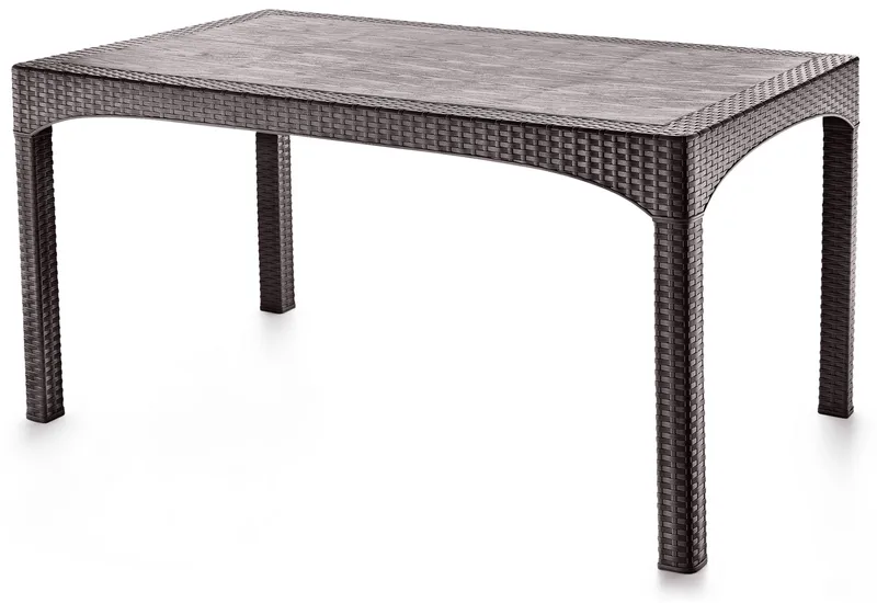 Omber Spisebord utendørs 150 cm, Mørk brun