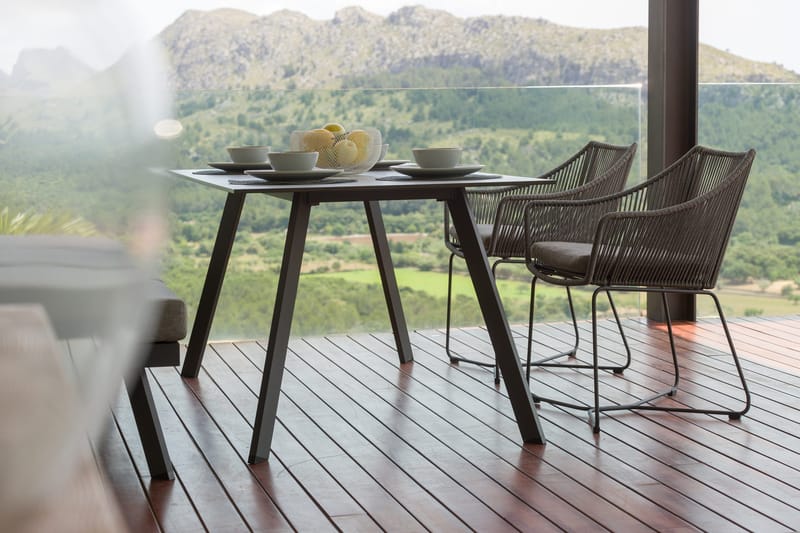 OPAL Bord Rektangulært 160 cm - Grå - Hagemøbler - Hagebord - Spisebord ute