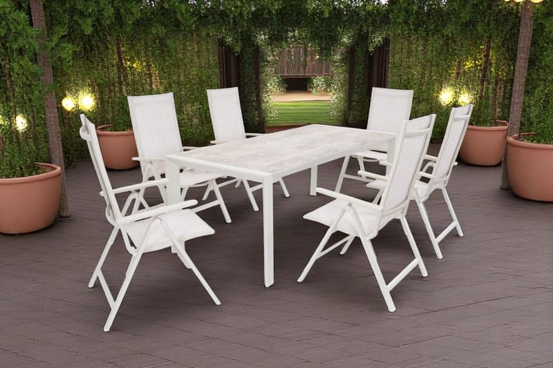 Palermo Bord Uttrekkbart 200–300×100 cm - Beige - Hagemøbler - Hagebord - Spisebord ute