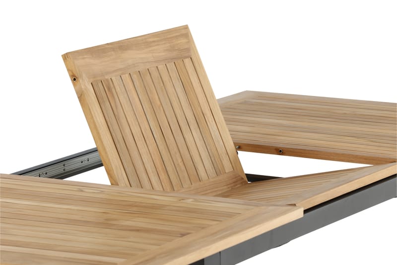 Panama Forlengningsbart Spisebord 152-210 cm Svart/Brun - Venture Home - Spisebord ute