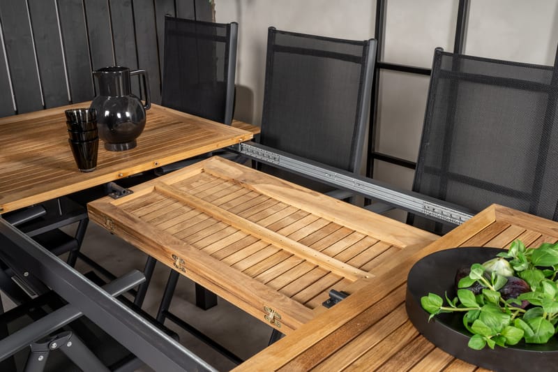 Panama Forlengningsbart Spisebord 160-240 cm Brun/Svart - Venture Home - Spisebord ute
