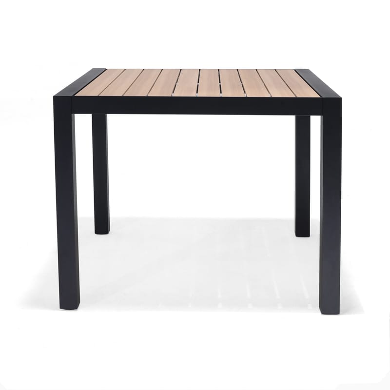 Panama Utebord 90 cm - Tre/Svart - Hagemøbler - Hagebord - Spisebord ute