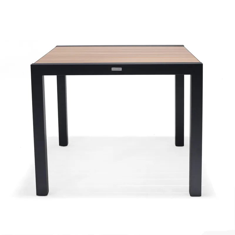 Panama Utebord 90 cm - Tre/Svart - Hagemøbler - Hagebord - Spisebord ute