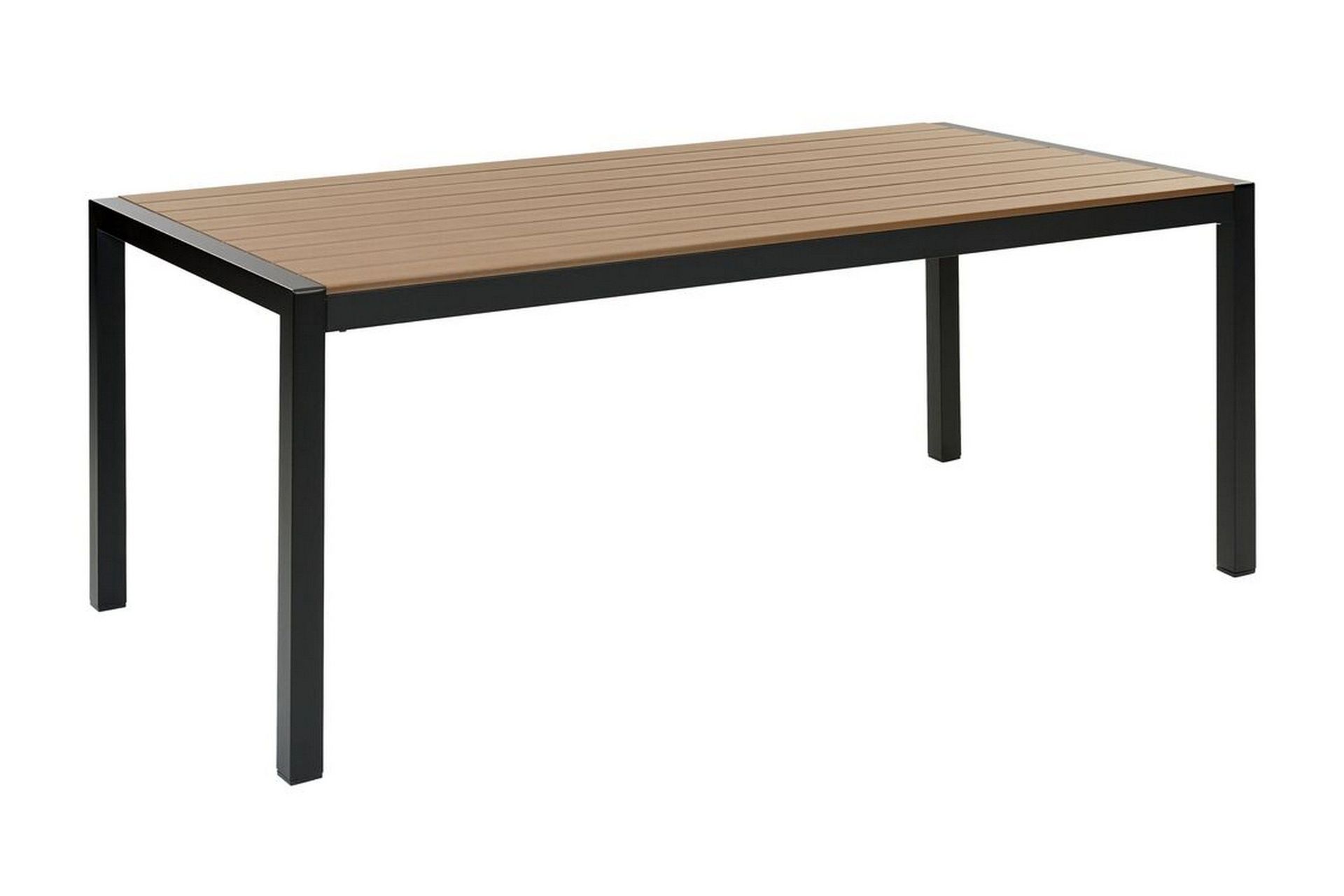 Pereta Spisebord 180x90 cm - Lys Brun/Sort