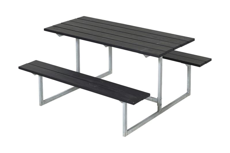 Basic bord- og benkesett til barn - Svart - Hagemøbler - Hagebord - Piknikbord