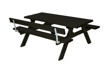 Bord- og benkesett med 1 ryggstøtte - Hagemøbler - Hagebord - Piknikbord