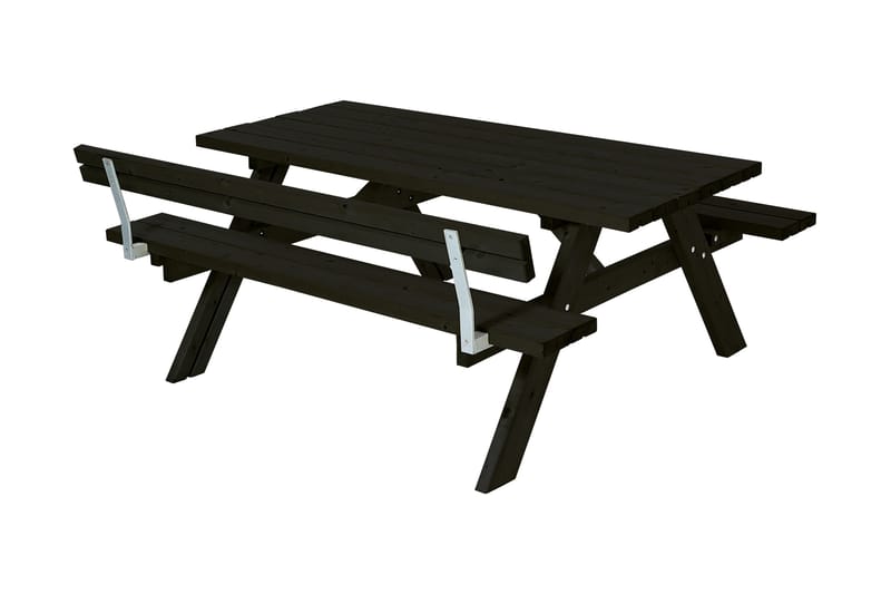 Bord- og benkesett med 1 ryggstøtte - Piknikbord