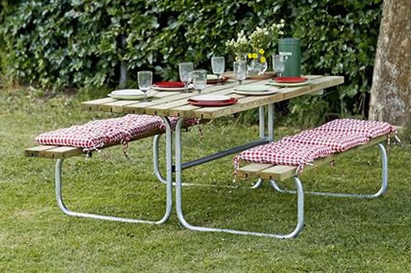 Classic bord- og benkesett B: 155 L: 177 H: 73 cm - Hagemøbler - Hagebord - Piknikbord