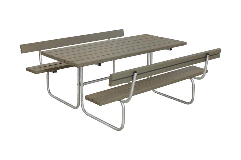 Classic bord- og benkesett med 2 ryggstøtter B: 177 L: 177 H - Hagemøbler - Hagebord - Piknikbord