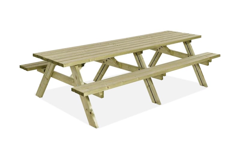 Gudrun Piknikbord med Benk 300 cm - Tre - Piknikbord
