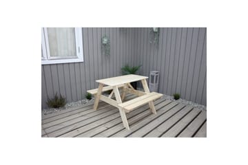 Piknikbord Mini Rasta for barn - Naturlig farge - Hagemøbler - Hagebord - Piknikbord