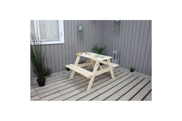 Piknikbord Mini Rasta for barn - Naturlig farge - Hagemøbler - Hagebord - Piknikbord