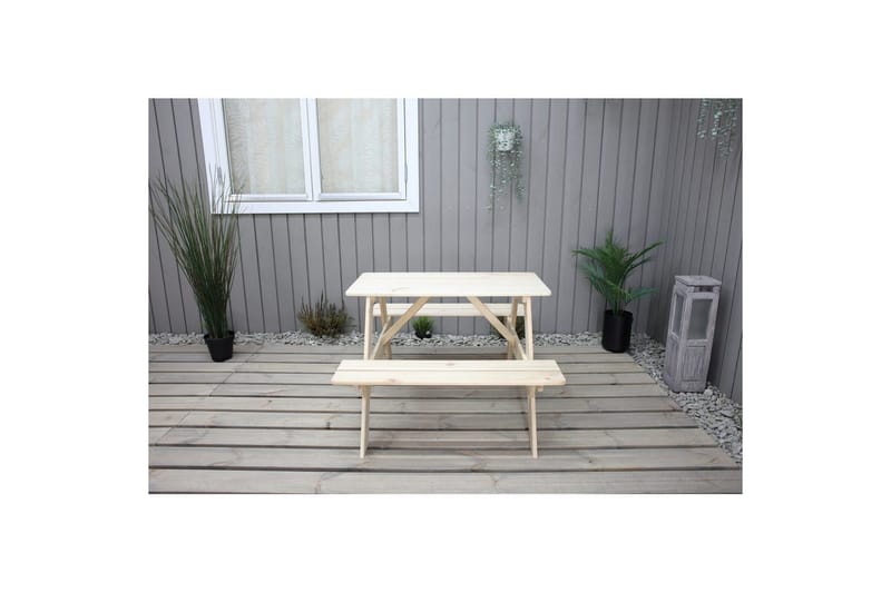 Piknikbord Mini Rasta for barn - Naturlig farge - Hagemøbler - Hagebord - Piknikbord