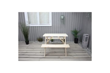 Piknikbord Mini Rasta for barn - Naturlig farge - Hagemøbler - Hagebord - Piknikbord