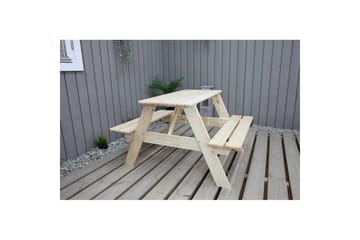 Piknikbord Mini Rasta for barn - Naturlig farge - Hagemøbler - Hagebord - Piknikbord