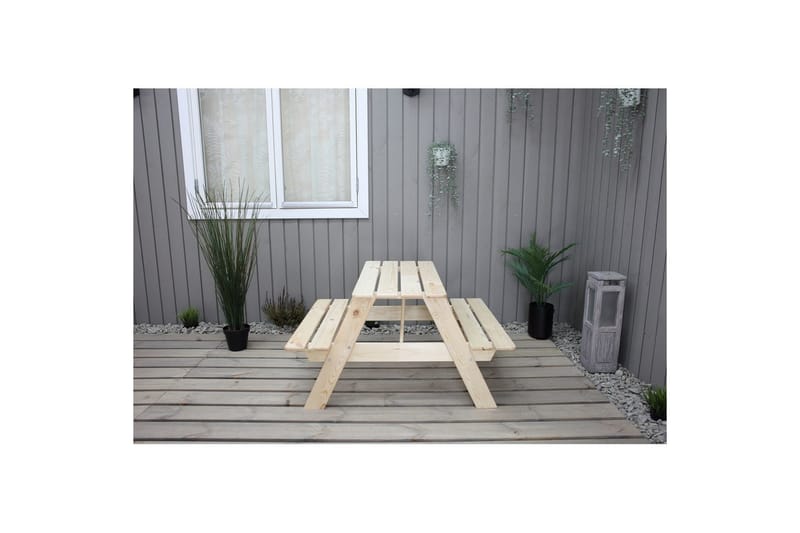 Piknikbord Mini Rasta for barn - Naturlig farge - Hagemøbler - Hagebord - Piknikbord