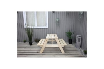 Piknikbord Mini Rasta for barn - Naturlig farge - Hagemøbler - Hagebord - Piknikbord