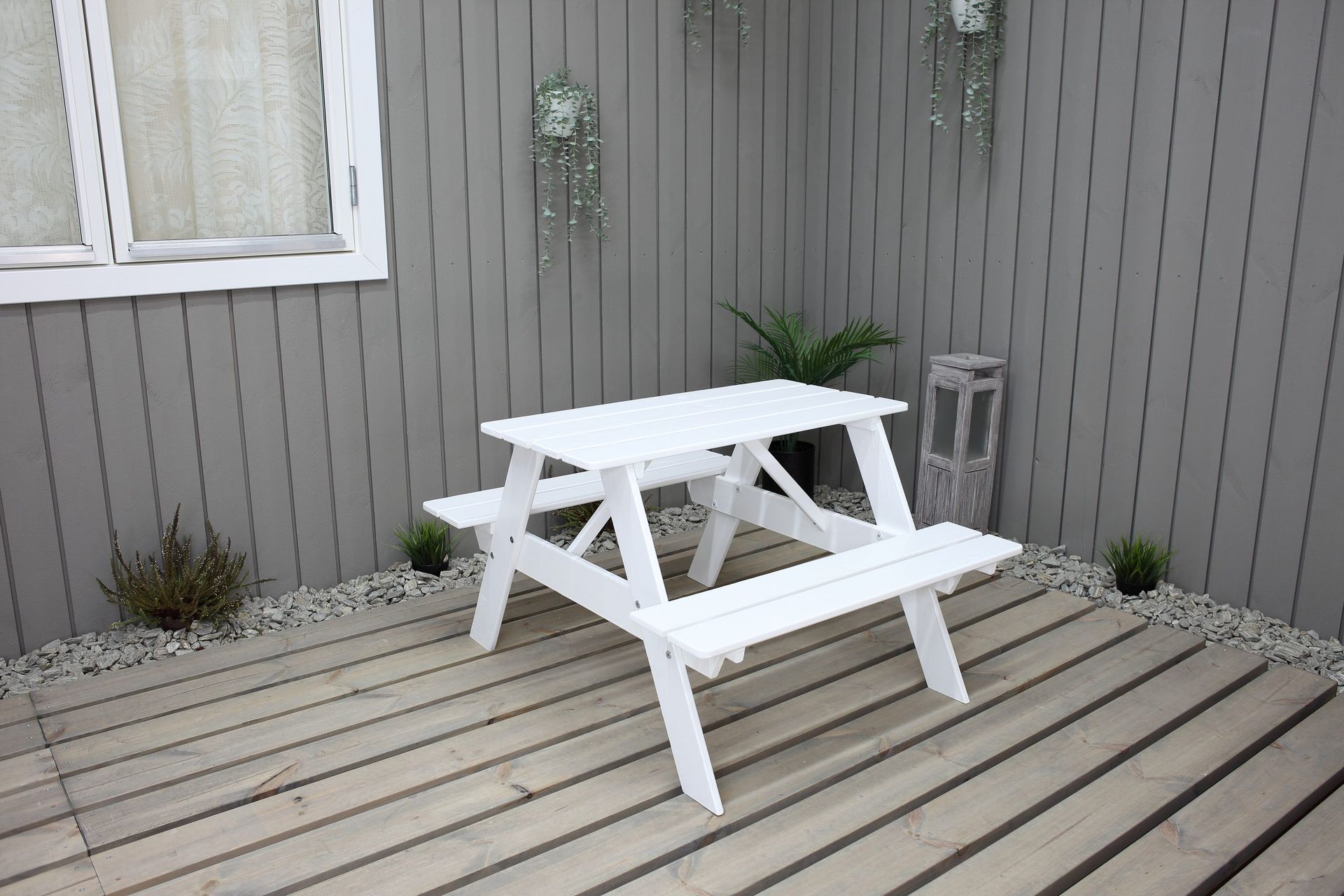 Nancie Mini Piknikbord - Hvit