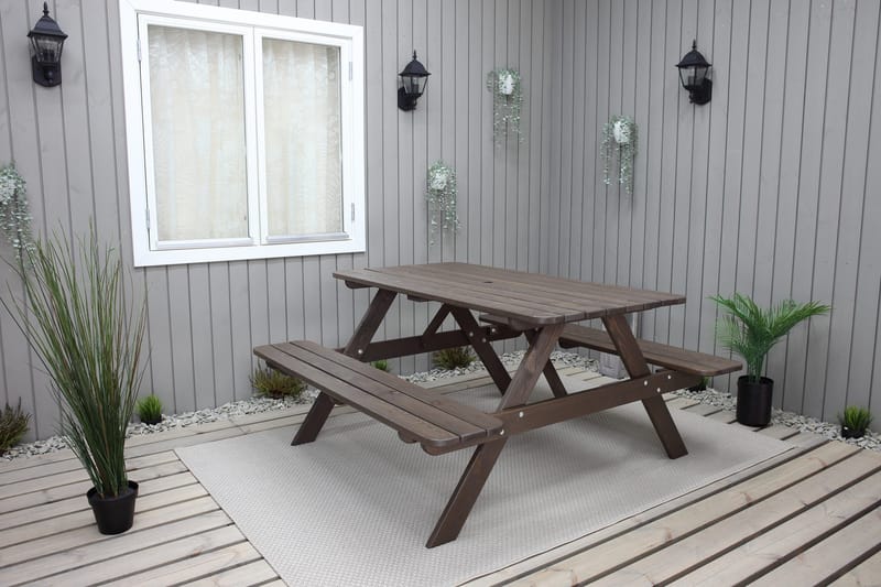 Nancie Piknikbord 150 cm - Brun - Hagemøbler - Hagebord - Piknikbord