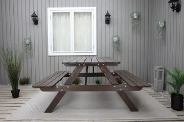 Nancie Piknikbord 150 cm - Brun - Hagemøbler - Hagebord - Piknikbord