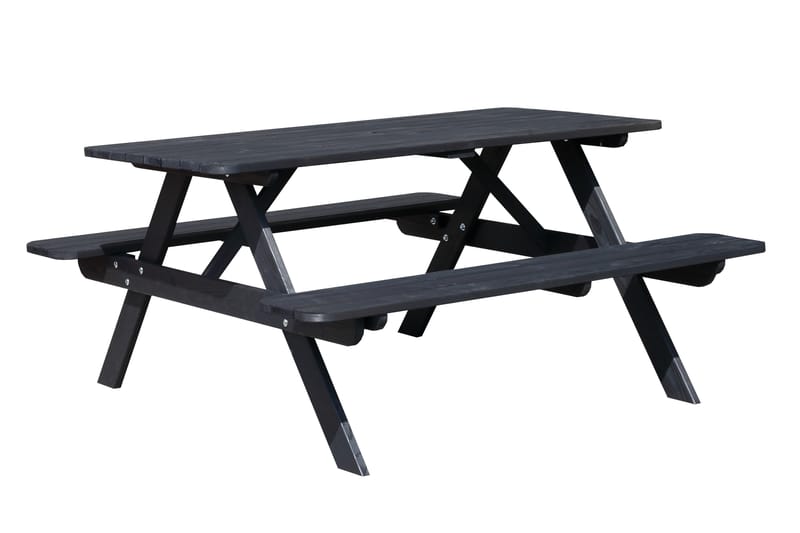 Nancie Piknikbord 158 cm - Kaffesvart - Hagemøbler - Hagebord - Piknikbord