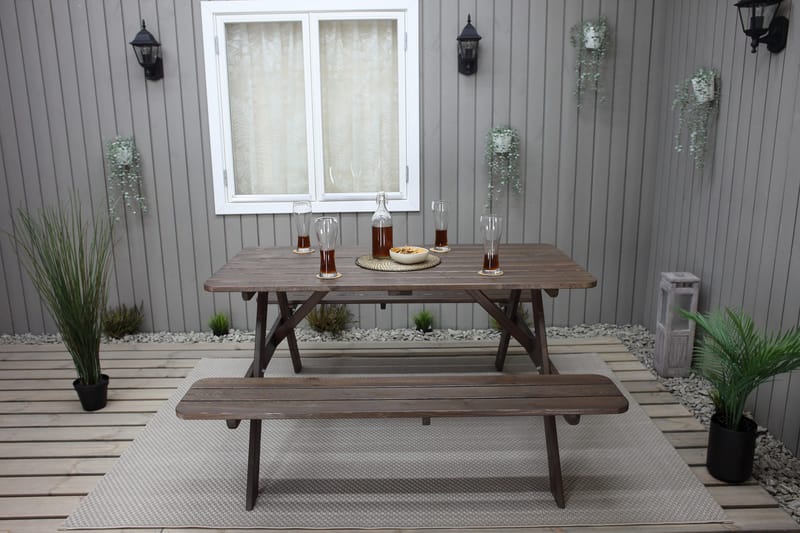 Nancie Piknikbord 150 cm - Brun - Hagemøbler - Hagebord - Piknikbord