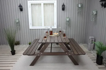 Nancie Piknikbord 150 cm - Brun - Hagemøbler - Hagebord - Piknikbord