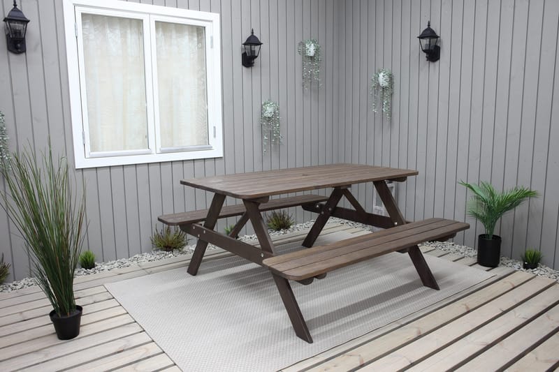 Nancie Piknikbord 150 cm - Brun - Hagemøbler - Hagebord - Piknikbord