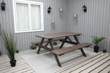 Nancie Piknikbord 150 cm - Brun - Hagemøbler - Hagebord - Piknikbord
