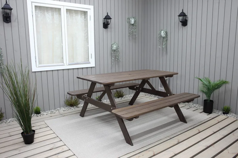 Nancie Piknikbord 150 cm - Brun - Hagemøbler - Hagebord - Piknikbord