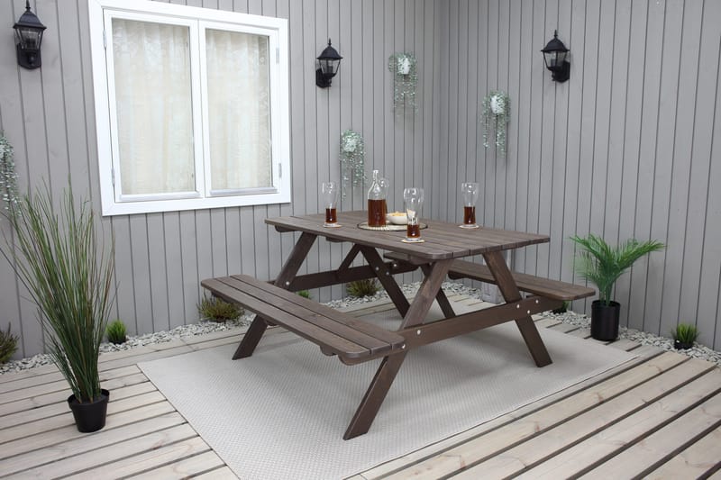 Nancie Piknikbord 150 cm - Brun - Hagemøbler - Hagebord - Piknikbord