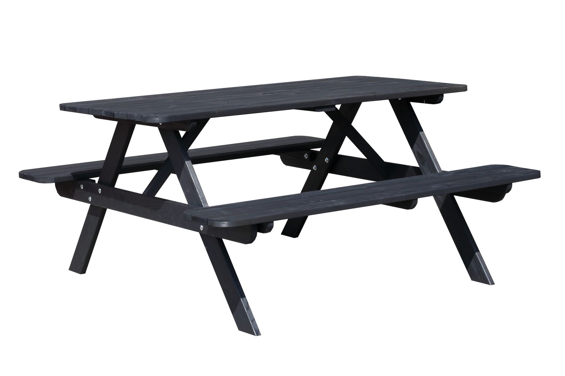Nancie Piknikbord 158 cm - Kaffesvart