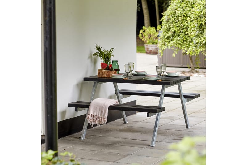 PLUS Alpha Bord/Benksett 118 cm - Hagemøbler - Hagebord - Piknikbord