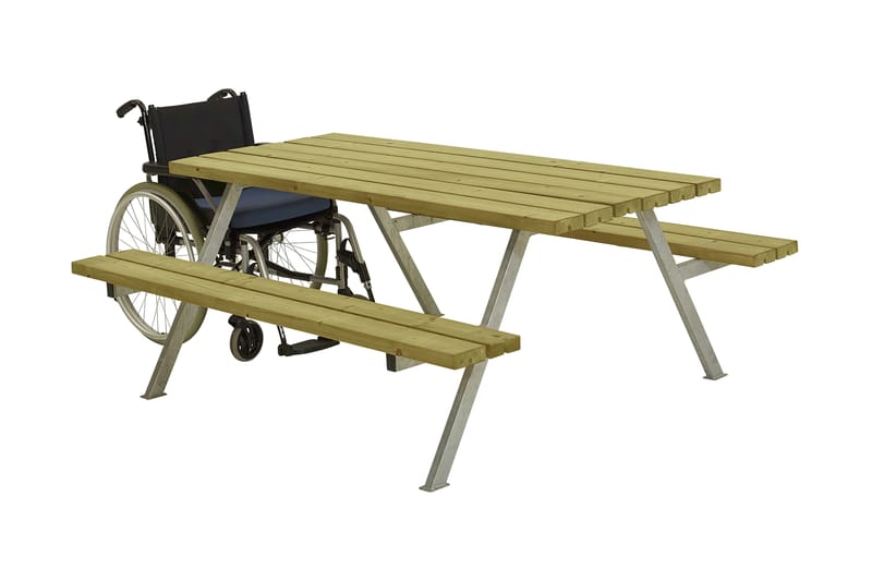 PLUS Alpha Bord/Benksett 177 cm Trykkimpregnert - Hagemøbler - Hagebord - Piknikbord