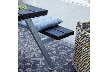PLUS Alpha Bord/Benksett med 2 Ryggstøtte 118 cm - Hagemøbler - Hagebord - Piknikbord