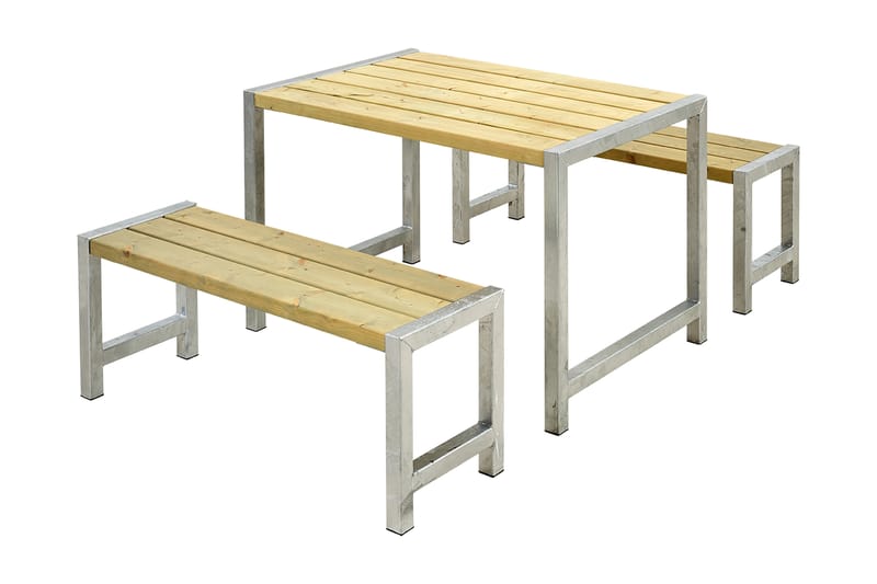 PLUS Cafésett 127 cm Trykkimpregnert - Hagemøbler - Hagebord - Piknikbord