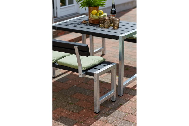 PLUS Cafésett med 1 Ryggstøtte 127 cm - Hagemøbler - Hagebord - Piknikbord