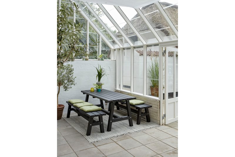 PLUS Country Plankesett 177 cm Bord og 2 Benker, - Hagemøbler - Hagebord - Piknikbord