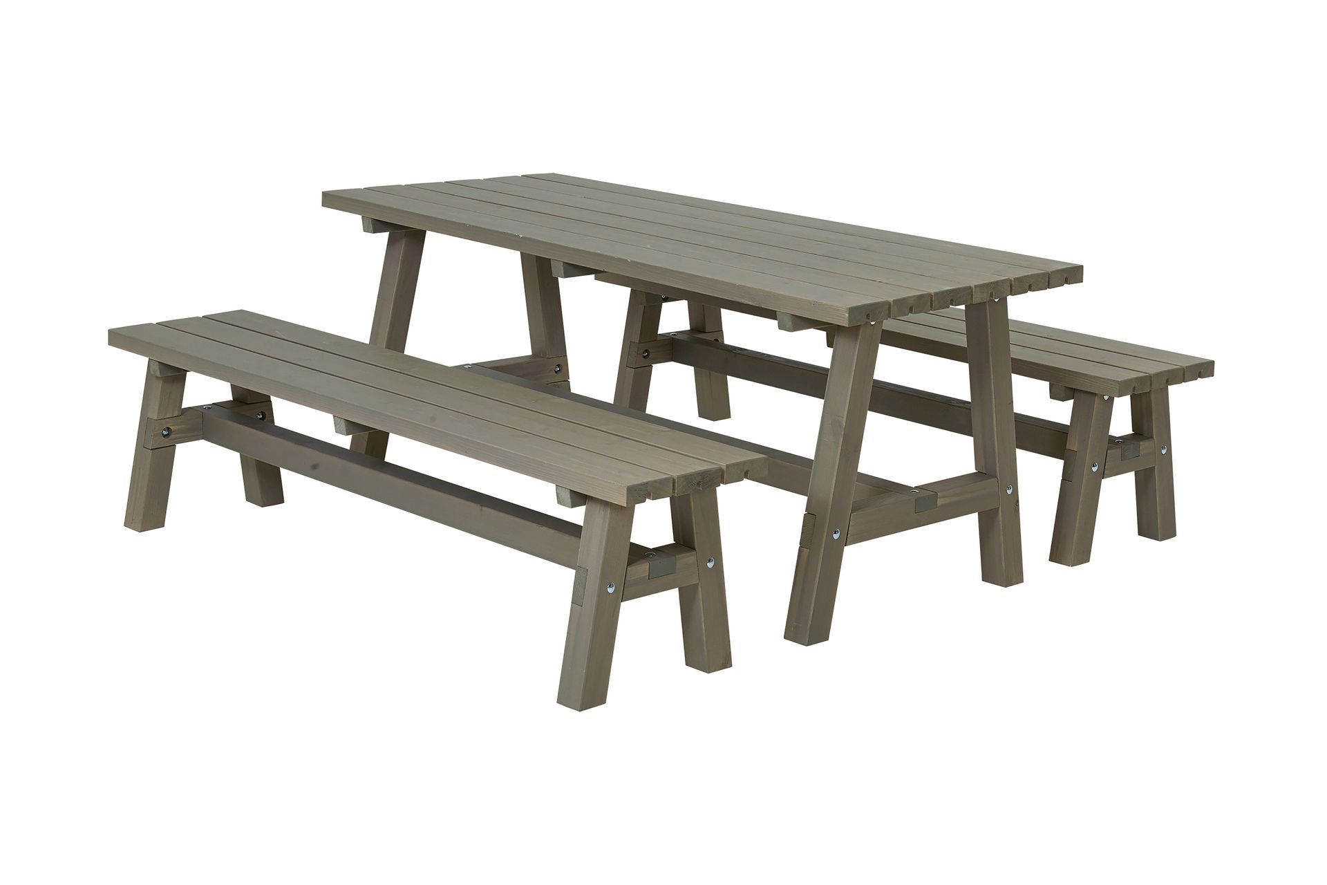PLUS Country Plankesett 177 cm Bord og 2 Benker, - Hagemøbler - Hagebord - Piknikbord