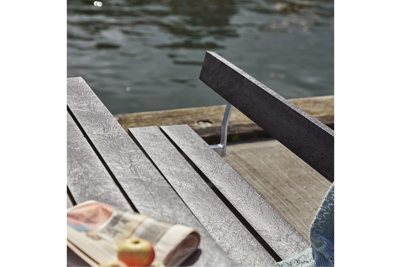 PLUS Ryggstøtte til Bord/Benksett 177 cm Sort - Hagemøbler - Utesofa - Benker