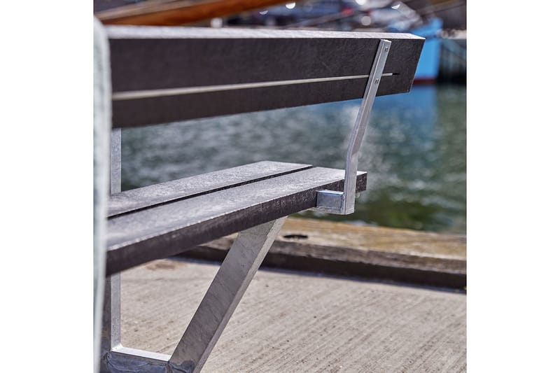 PLUS Ryggstøtte til Bord/Benksett 177 cm Sort - Hagemøbler - Utesofa - Benker
