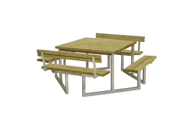 PLUS Twist Benkesett med 2 Ryggstøtter 204 cm Trykkimpregnert, undefined