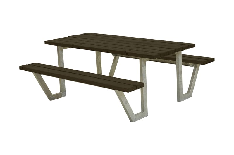 PLUS Wega Bord/Benksett 177 cm - Hagemøbler - Hagebord - Piknikbord