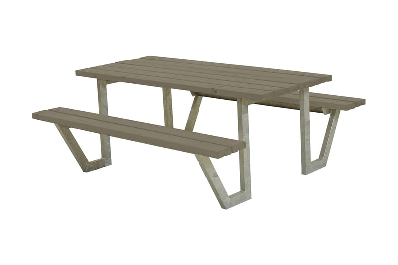 PLUS Wega Bord/Benksett 177 cm - Hagemøbler - Hagebord - Piknikbord